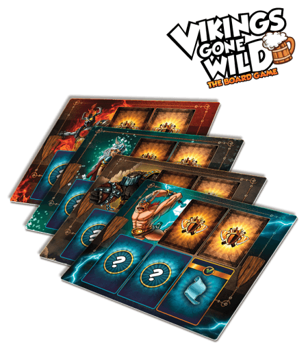  Vikings Gone Wild: 4 Tapis de joueur en néoprène - Dieux