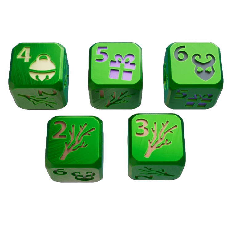 Dice Throne - Set de 5 dés Krampus